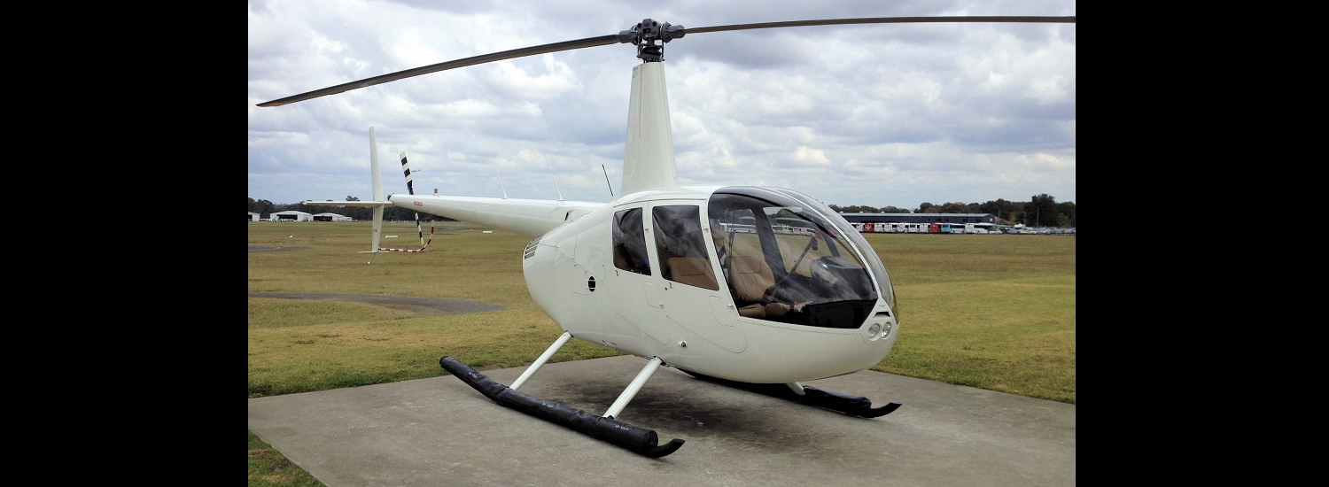 White Clipper II 1500 x 550 (No Rego) | Leaders in Helicopter Sales and Service - Heliflite