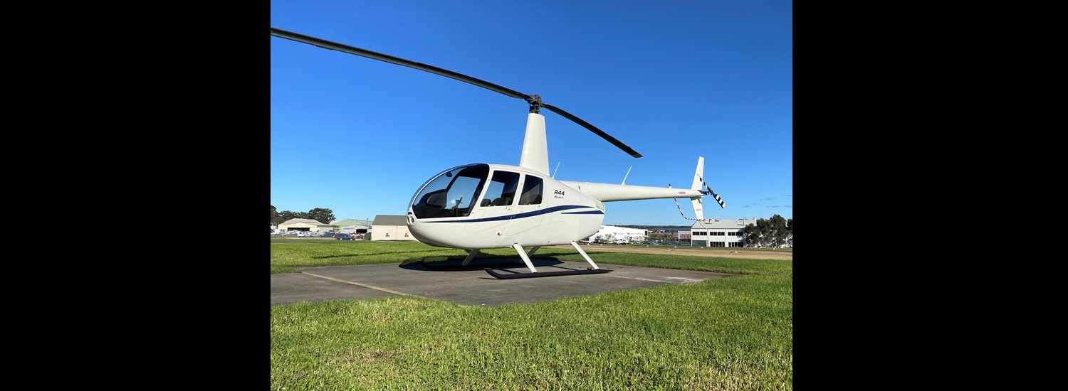 Raven II - White with Blue Trim (New Paint Scheme) | Leaders in Helicopter Sales and Service - Heliflite